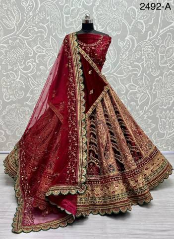 DNO. 2492A BY ANJANI ART DESIGNER LEHENGA CHOLI WHOLESALER IN INDIA
